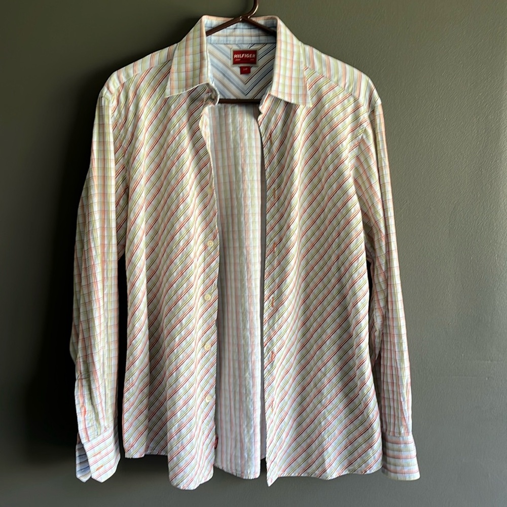 Tommy Hilfiger Denim - L - 100% Cotton Button Up RN # 77806